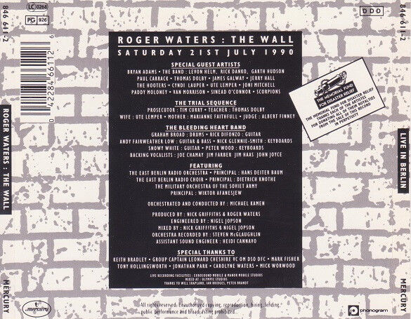 The Wall: Live In Berlin (Limited Numbered Edition)