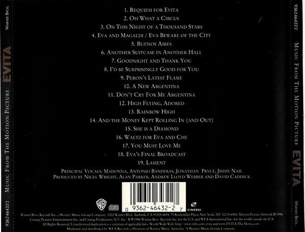 Evita (Music From The Motion Picture)