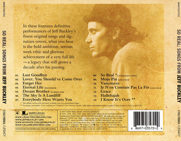 So Real: Songs From Jeff Buckley