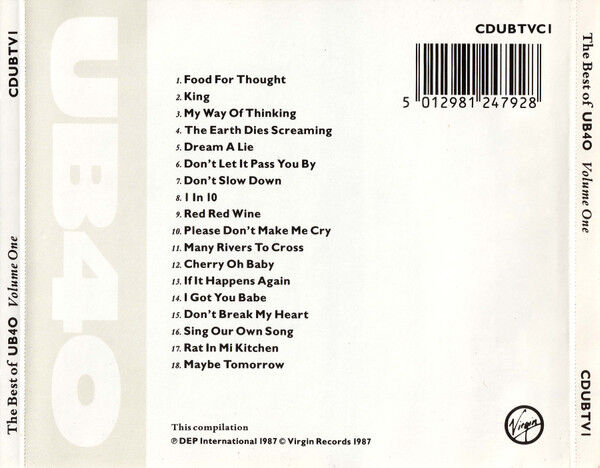 The Best Of UB40 (Volume 1)