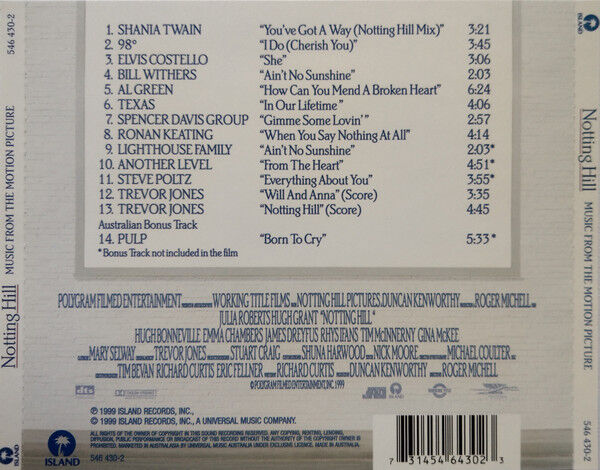 Notting Hill (Music From The Motion Picture)