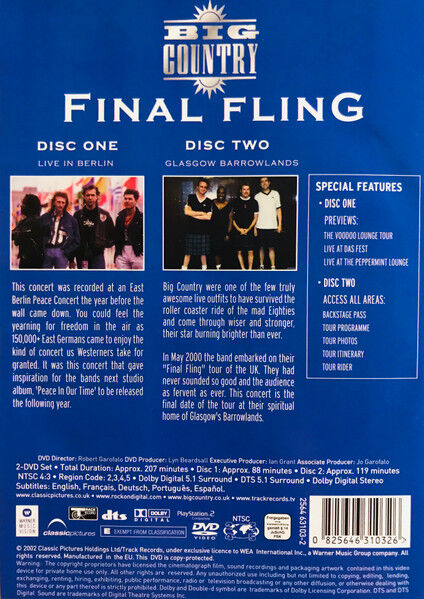 Final Fling: Glassgow Barrowlands + Live In Berlin