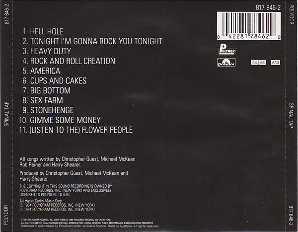 Spinal Tap (The Original Soundtrack Recording From The Motion Picture "This Is Spinal Tap")