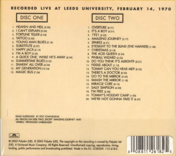 Live At Leeds (Deluxe Edition)