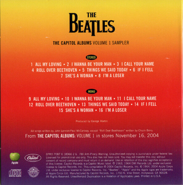 The Capitol Albums Volume 1. Sampler
