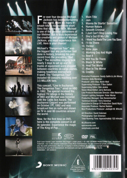 Live In Bucharest: The Dangerous Tour