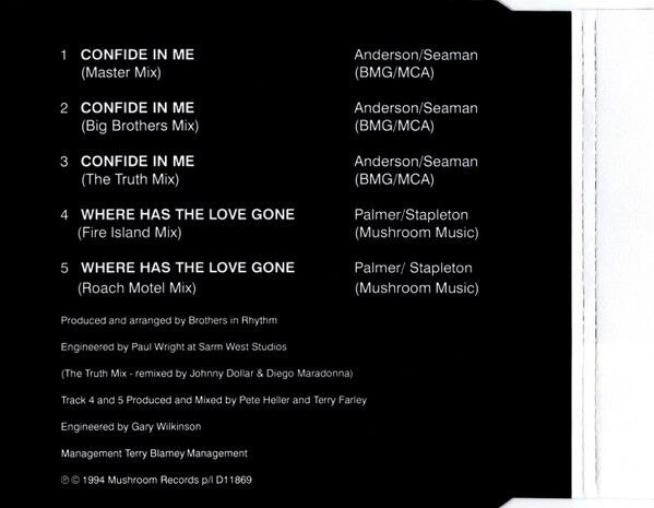 Confide In Me (The Remixes)