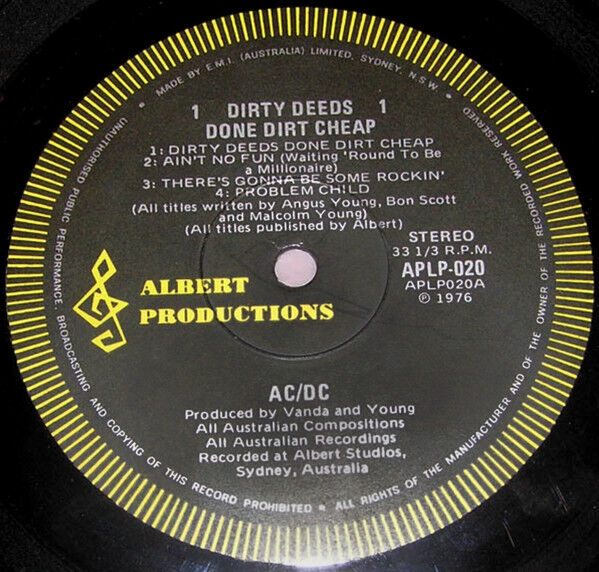 Dirty Deeds Done Dirt Cheap