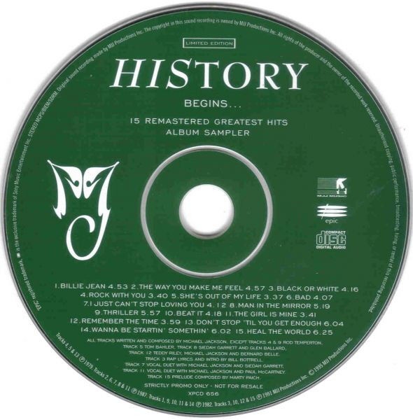 HIStory Begins... (15 Remastered Greatest Hits Album Sampler)