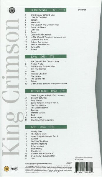 The 21st Century Guide To King Crimson (Volume One 1969-1974)