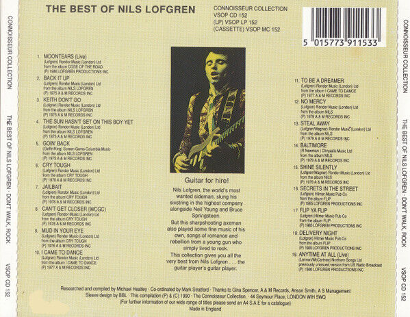 The Best Of Nils Lofgren:  Don't Walk. Rock