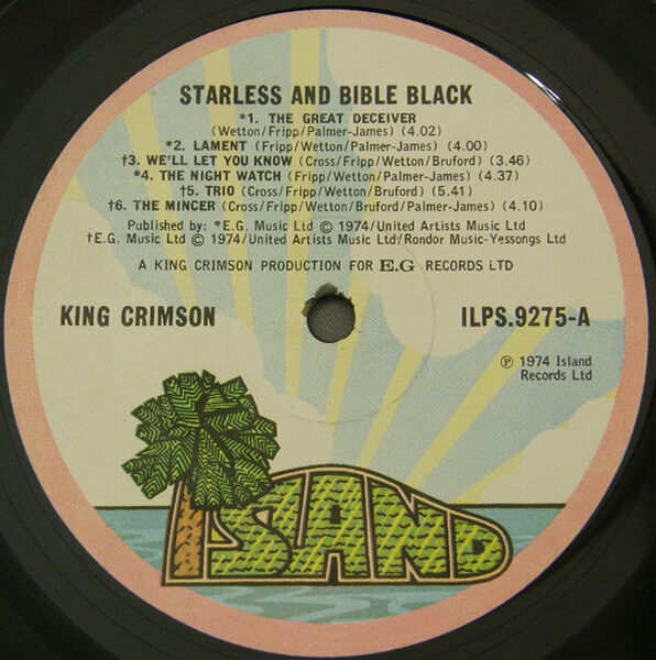 Starless And Bible Black