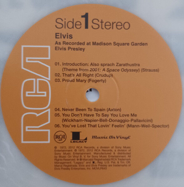 As Recorded At Madison Square Garden (White Marble Vinyl)