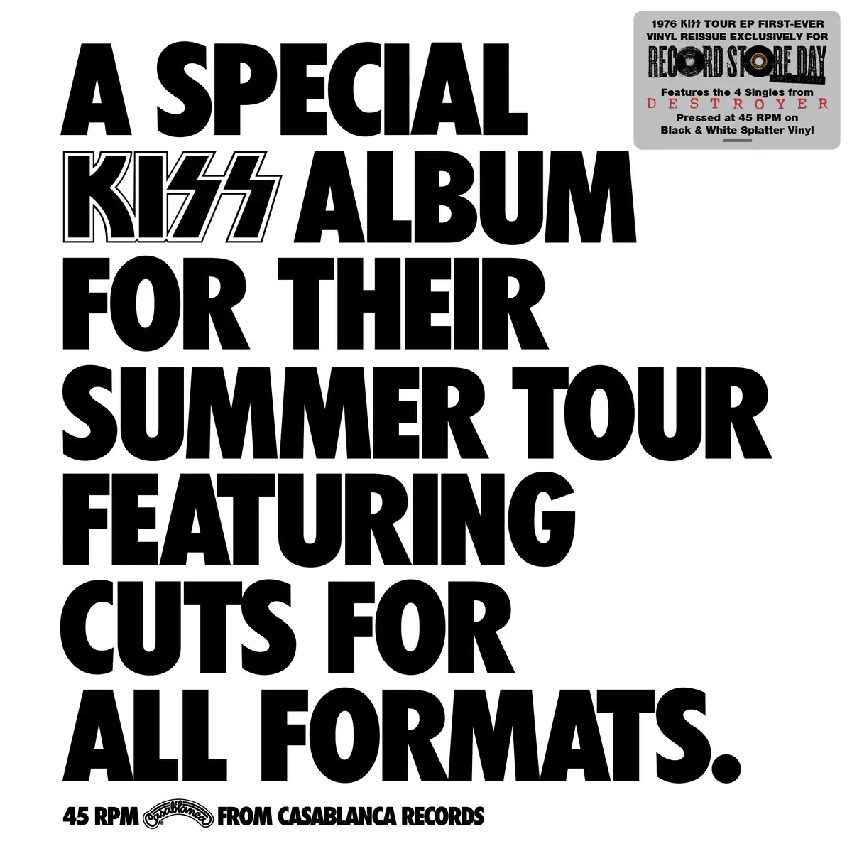 A Special KISS Tour Album (RSD 2026) (Black/White Splatter Vinyl)