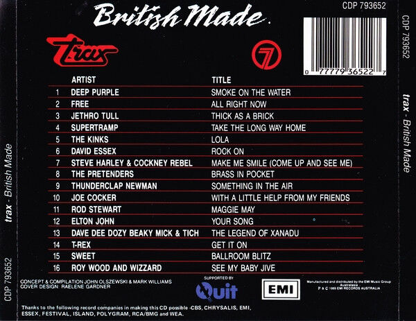 Trax - British Made
