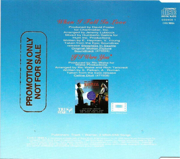 When I Fall In Love (Maxi-Single) PROMO