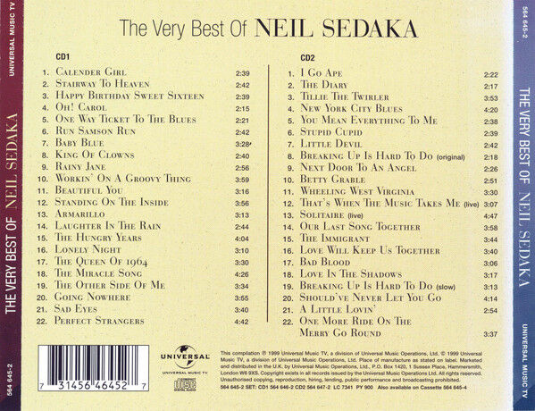 The Very Best Of Neil Sedaka