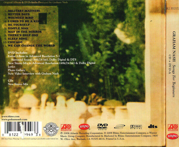 Songs For Beginners (2 Disc DVD-Audio Edition)