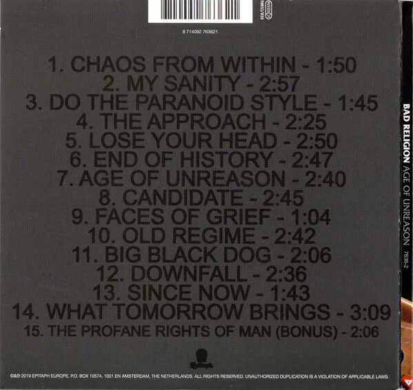 Age Of Unreason