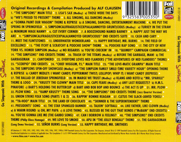 Go Simpsonic With The Simpsons (More Original Music From The Television Series)