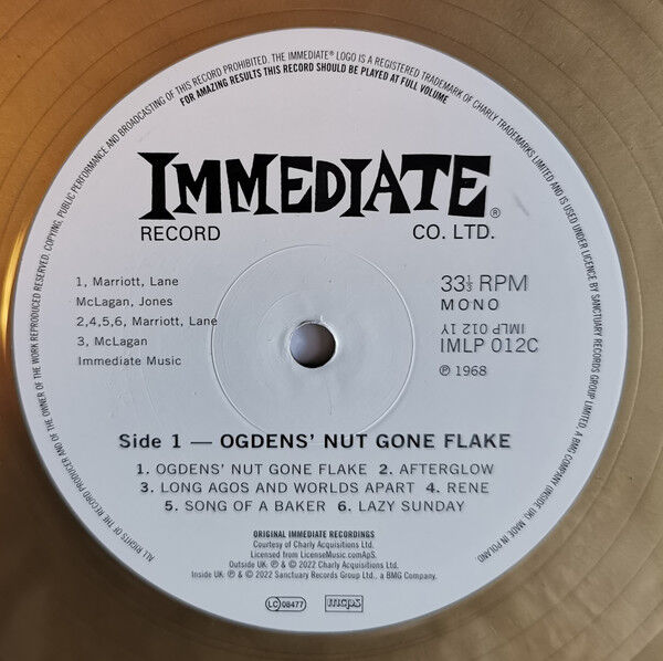 Ogdens' Nut Gone Flake (Gold Vinyl)