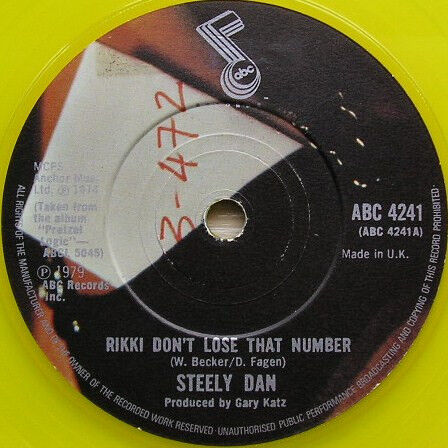 Rikki Don't Lose That Number (Yellow Vinyl)