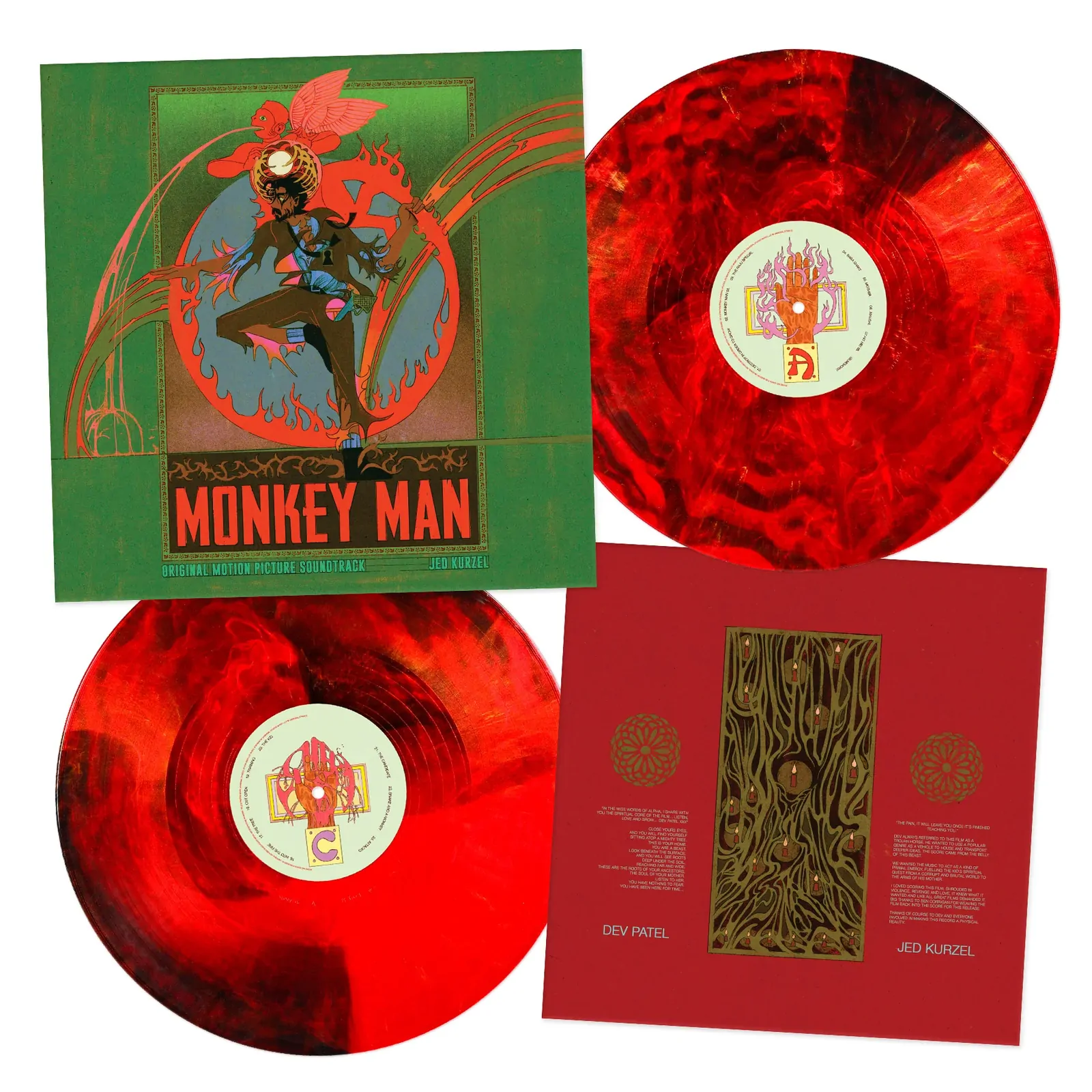 Monkey Man (Original Motion Picture Soundtrack) (Red, Black & Gold Swirl Vinyl)