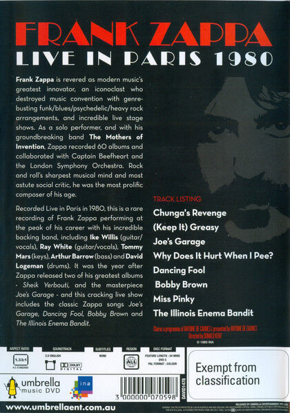 Live In Paris 1980
