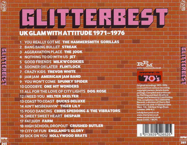 Glitterbest (20 Pre Punk 'N' Glam Terrace Stompers)