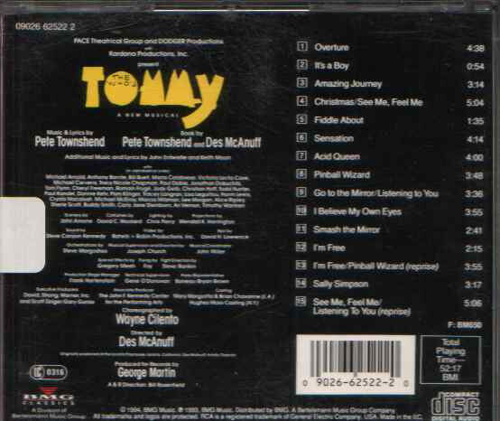 The Who's Tommy - Original Cast Recording Highlights