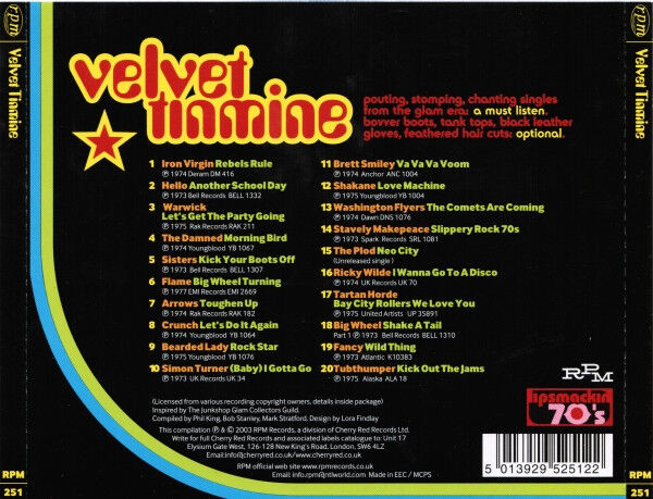 Velvet Tinmine (20 Junk Shop Glam Ravers)
