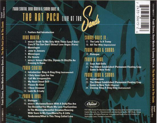 The Rat Pack Live At The Sands