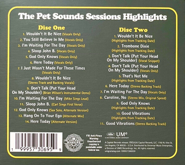 The Pet Sounds Sessions Highlights