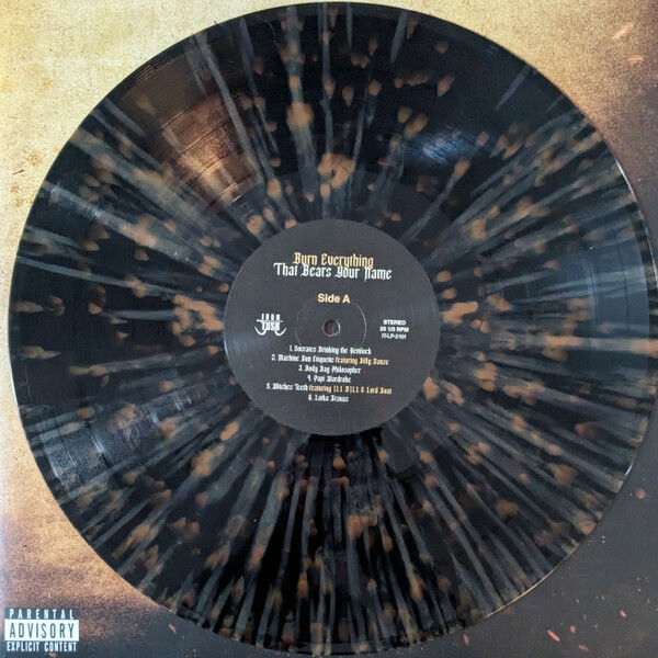 Burn Everything That Bears Your Name (Black & Brown Splatter)