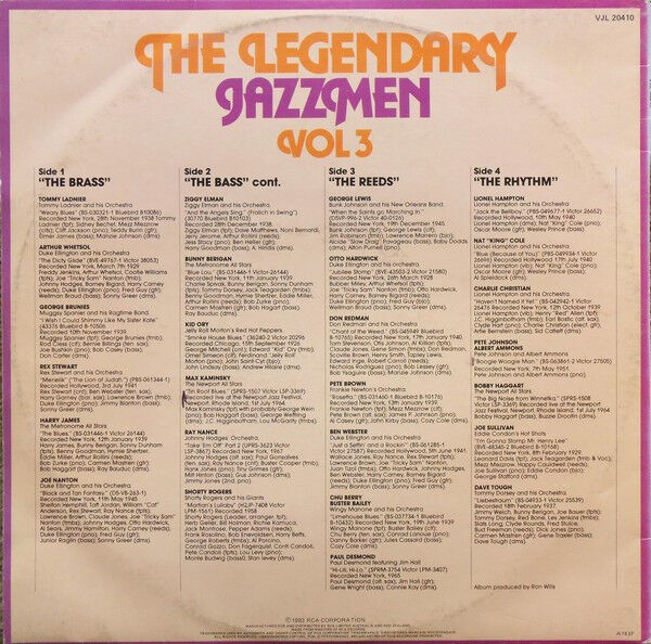 The Legendary Jazzmen Vol. 3