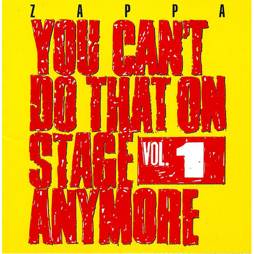 You Cant Do That On Stage Anymore Vol.1
