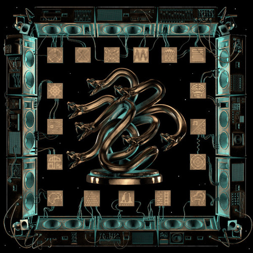 Chunky Shrapnel (Gold & Green Splatter)