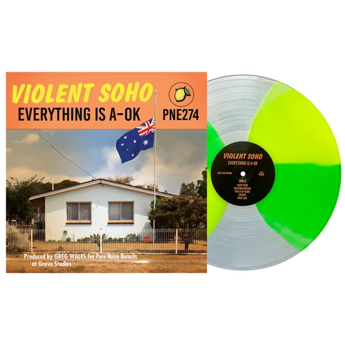 Everything Is A-OK (Clear w/ Neon Yellow & Neon Green Twist Vinyl)