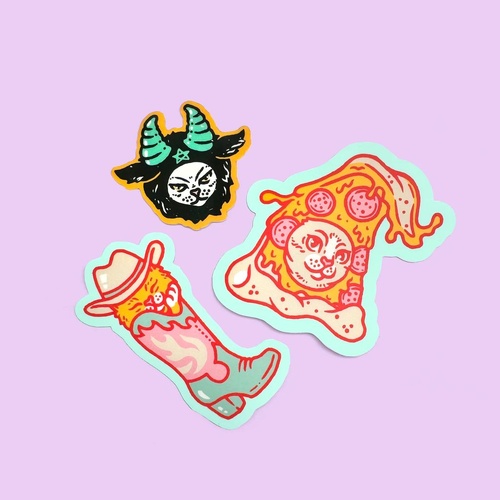 Cat Flash Sticker Pack