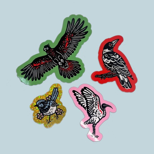Native Birds Sticker Pack