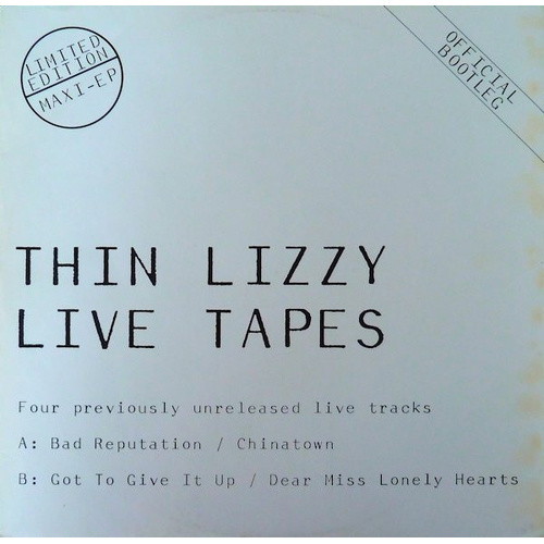 Official Bootleg Thin Lizzy Live Tapes